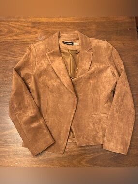 Ivanka Trump Brown Suede Blazer Jacket